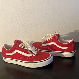 Red vans US MEN 6.0 US WOMEN 7.5